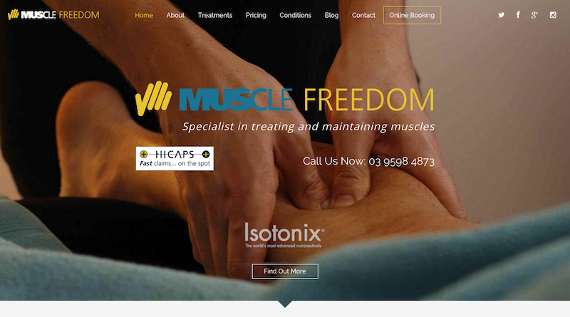 Muscle Freedom Website